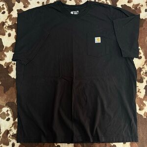Carhartt Men's Black Tee with Pocket